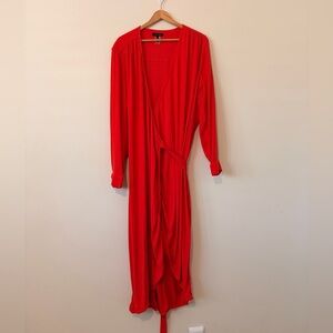 Universal Standard Vibrant Red Long Sleeve Dress